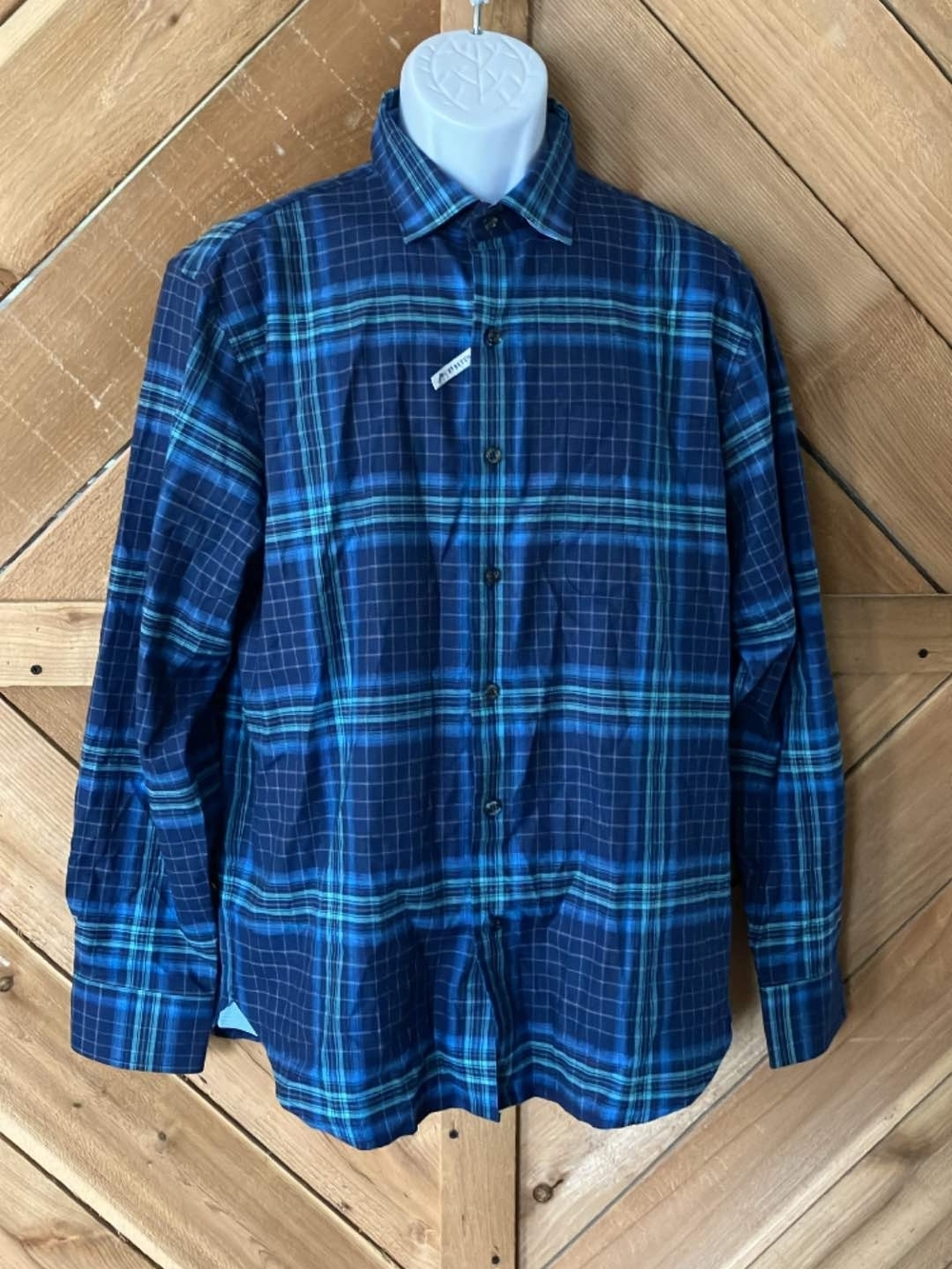 Tommy Bahama Navy Plaid Button-Down Shirt